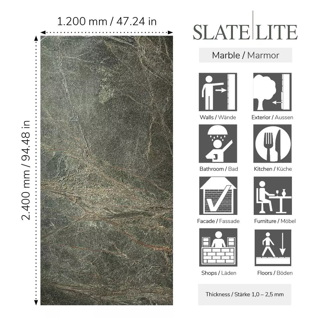 Slate-Lite Rainforest Green