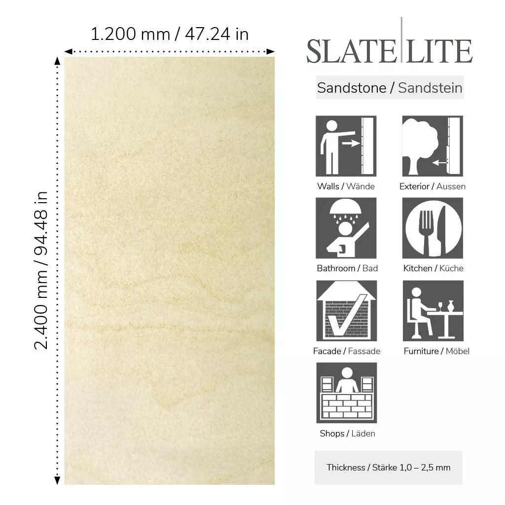 Slate-Lite Clear White Stripe