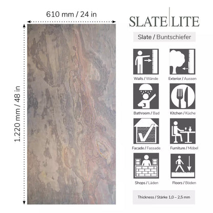 Slate-Lite Molto Rosa