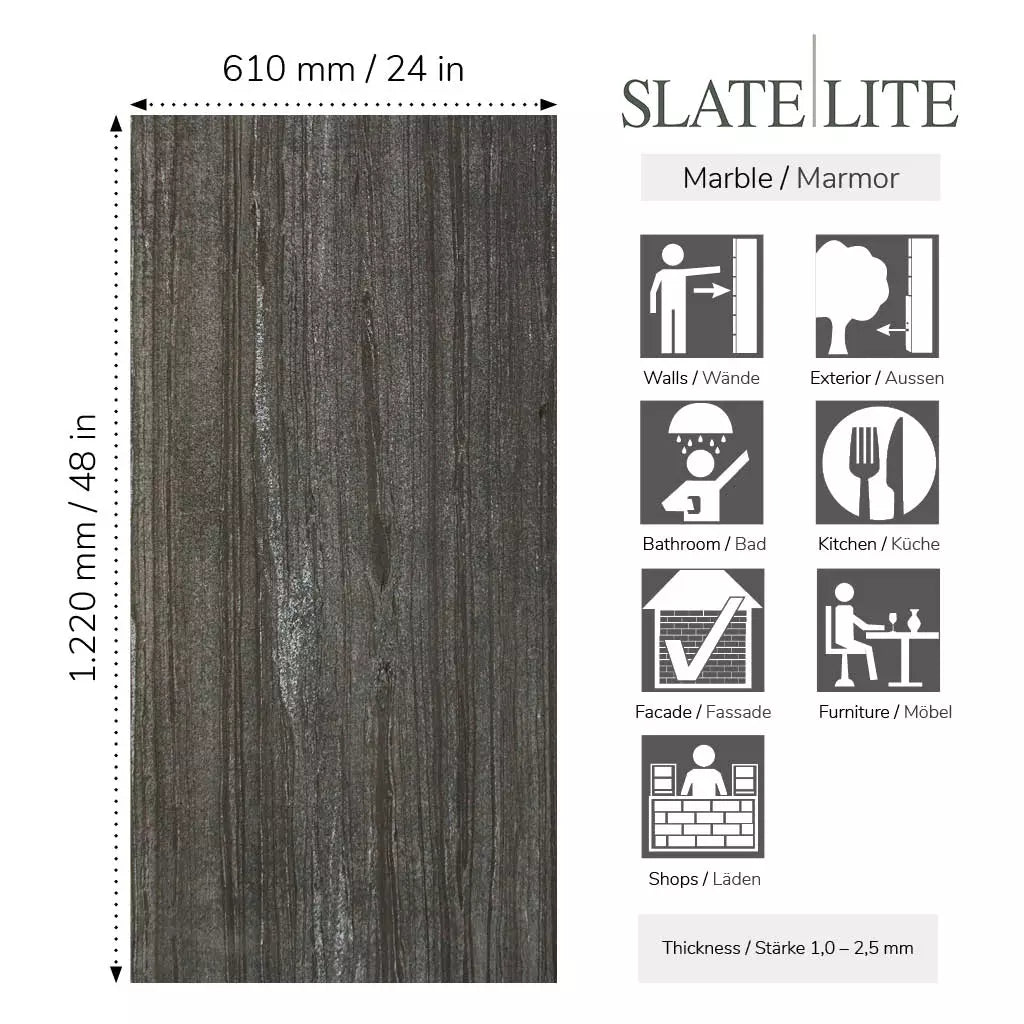 Slate-Lite Monsoon Black Vertical