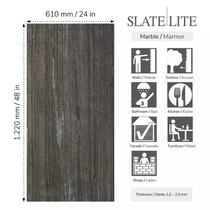 Slate-Lite Monsoon Black Vertical