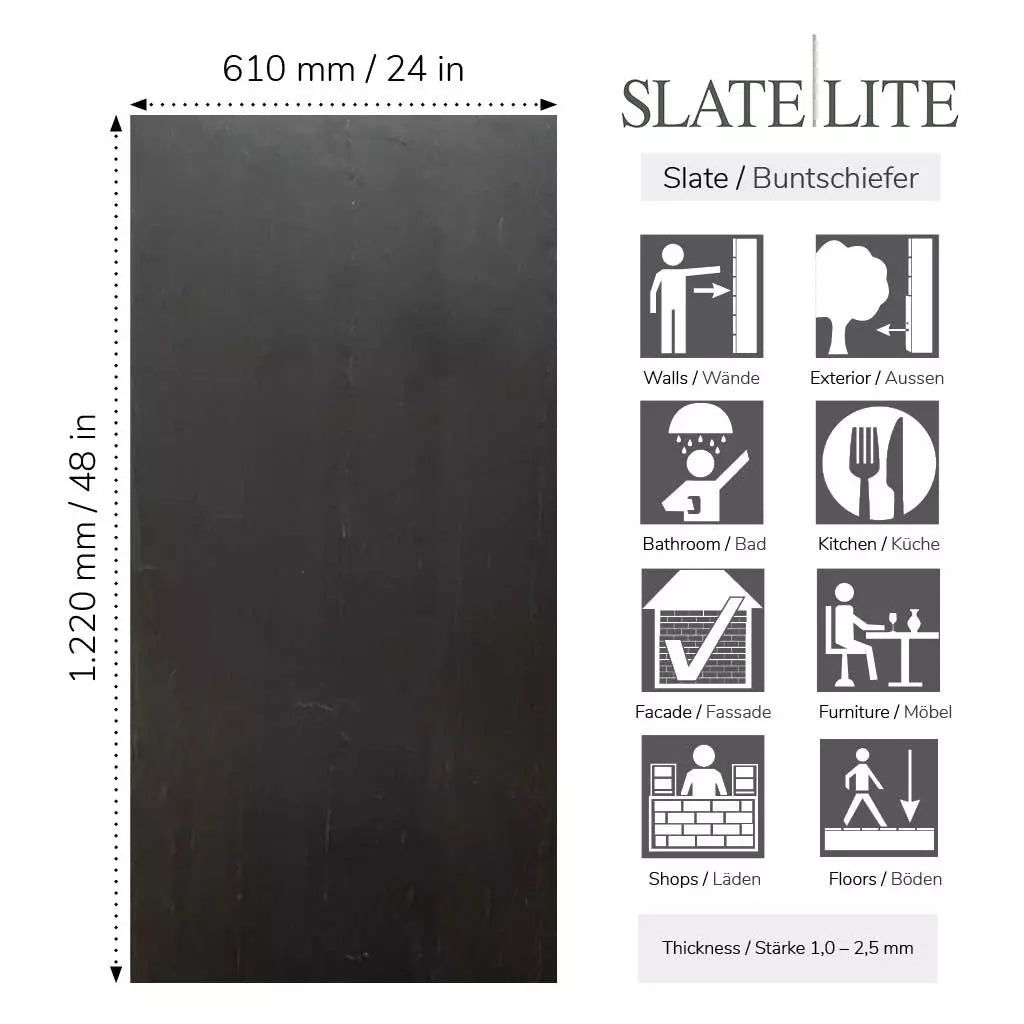 Slate-Lite Black Line
