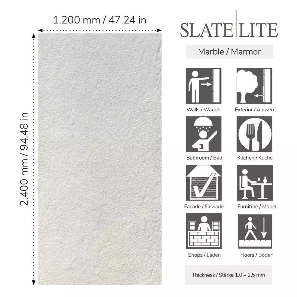 Slate-Lite White Sparkle
