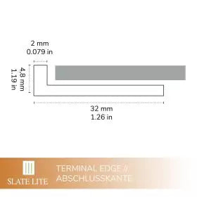 Abschlusskante F-Line 250cm