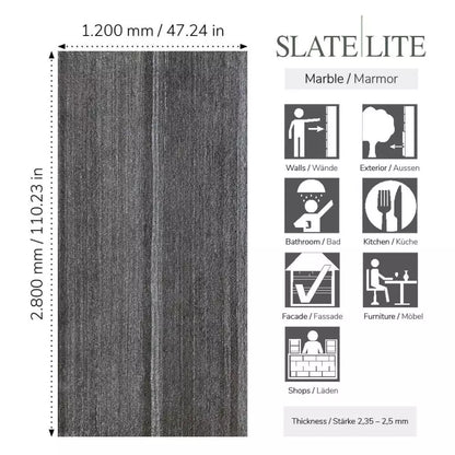 Slate-Lite Monsoon Black Vertical