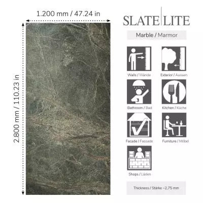 Slate-Lite Rainforest Green