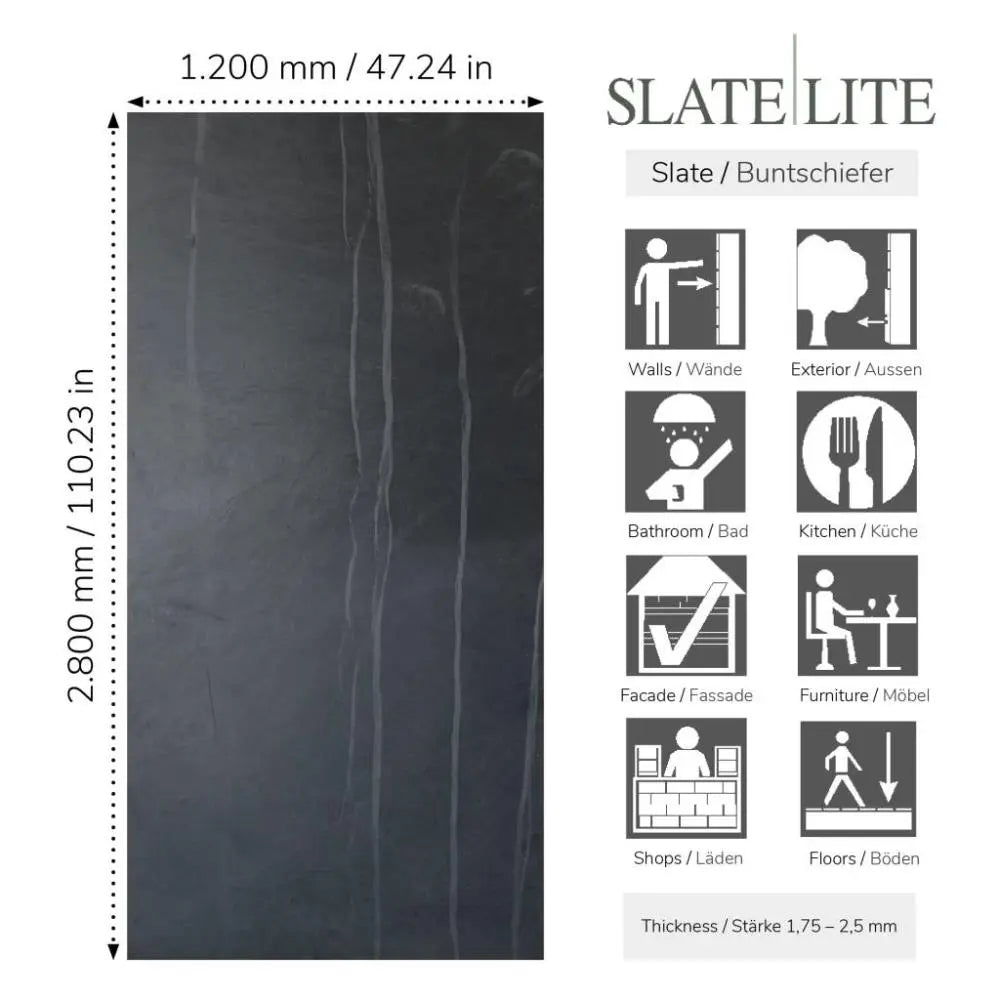 Slate-Lite Terra Noir Vertical